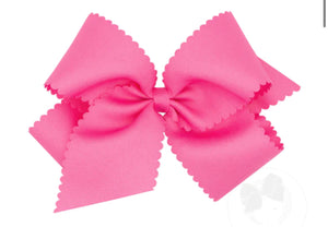 Hot Pink Scalloped Bow