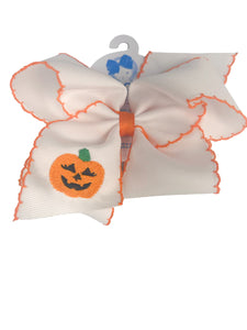 Halloween stitched bow