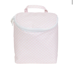 Pink Gingham Bottle Bag