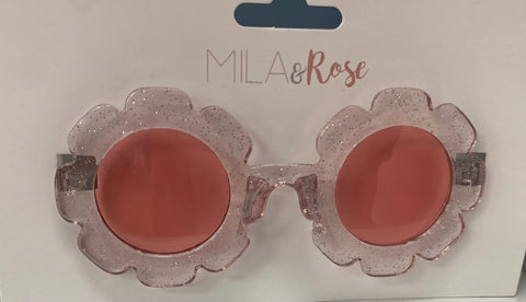 Glitter flower sunglasses