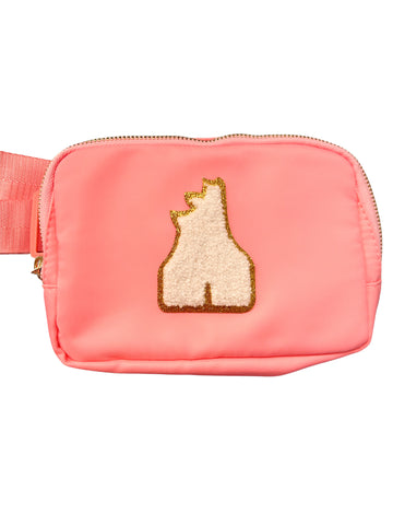 Pink Castle Belt Bag