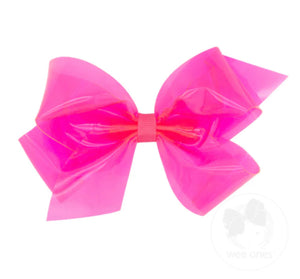 Medium Splash Bow/Hot Pink