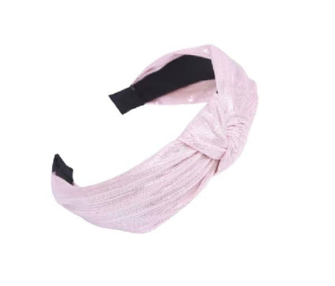 Shimmer Knot Headband - Light Pink