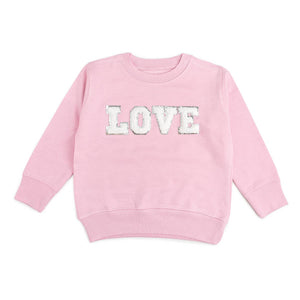 Love Patch Sweatshirt - Kids Valentines Day Sweatshirt