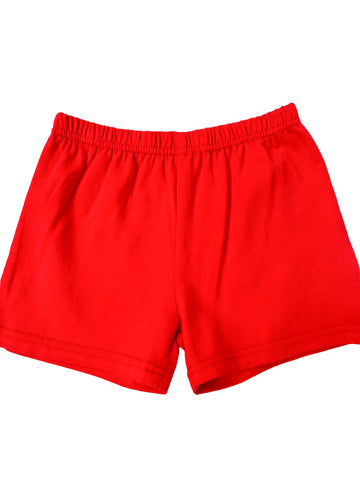 Knit Shorts- Red