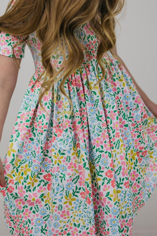 DAFFODILS POCKET TWIRL DRESS