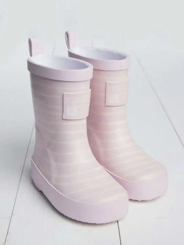 Little Kids Baby Pink Stripe Wellies