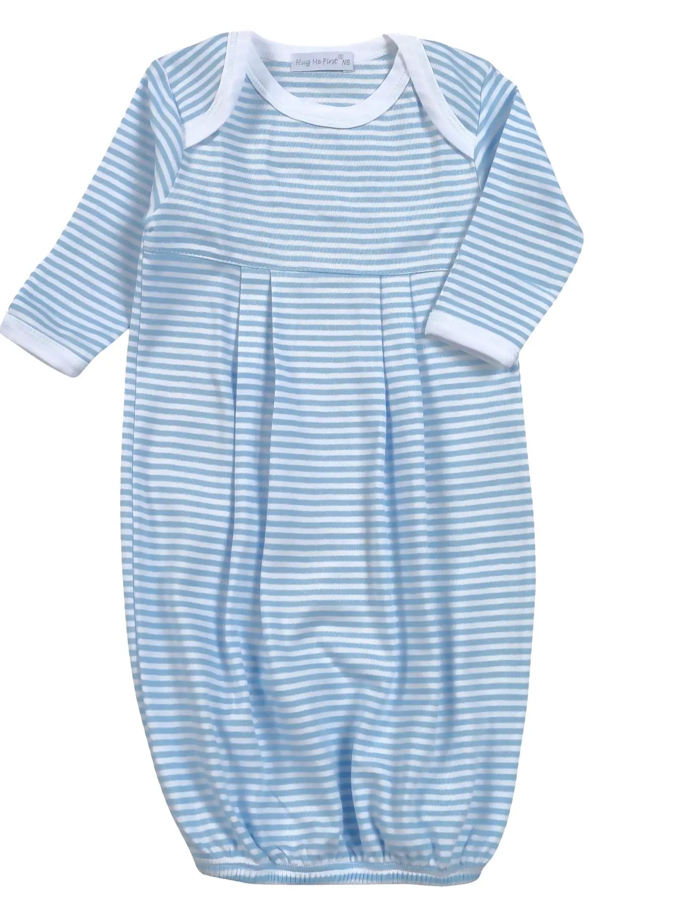 BLUE STRIPES PIMA GOWN