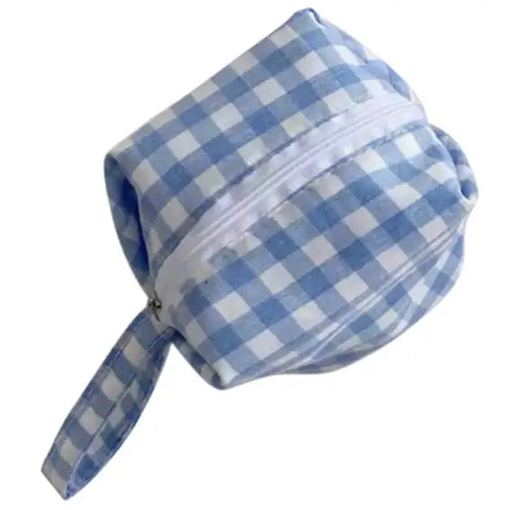 Gingham Travel Pouch