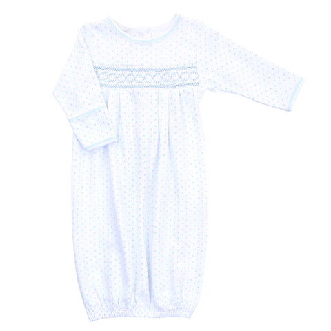 Light Blue Smocked Gown