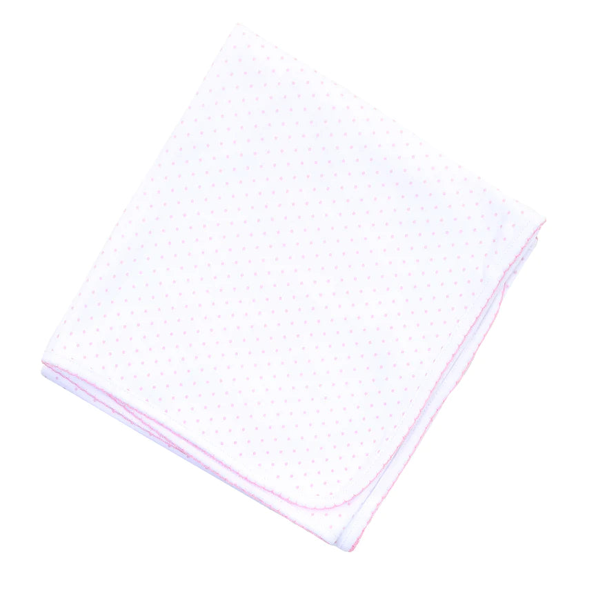 Mini Dot Pink Blanket