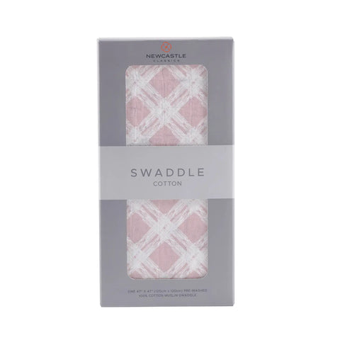 Primrose Pink Plaid Swaddle