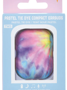 Pastel Tie Dye Compact Ear Buds