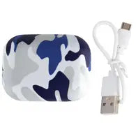 Blue Camo Compact Ear Buds