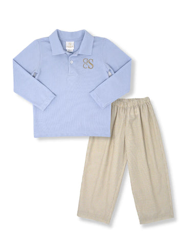 Blue/Khaki Parker Pant Set